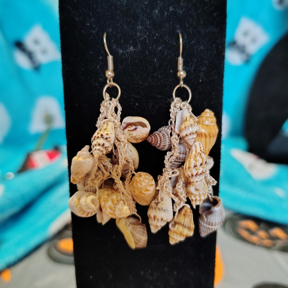 Handmade shell earrings